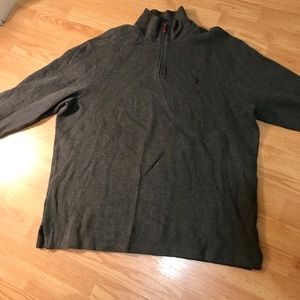 Polo Ralph Lauren Grey 1/4 ZIP Sweater